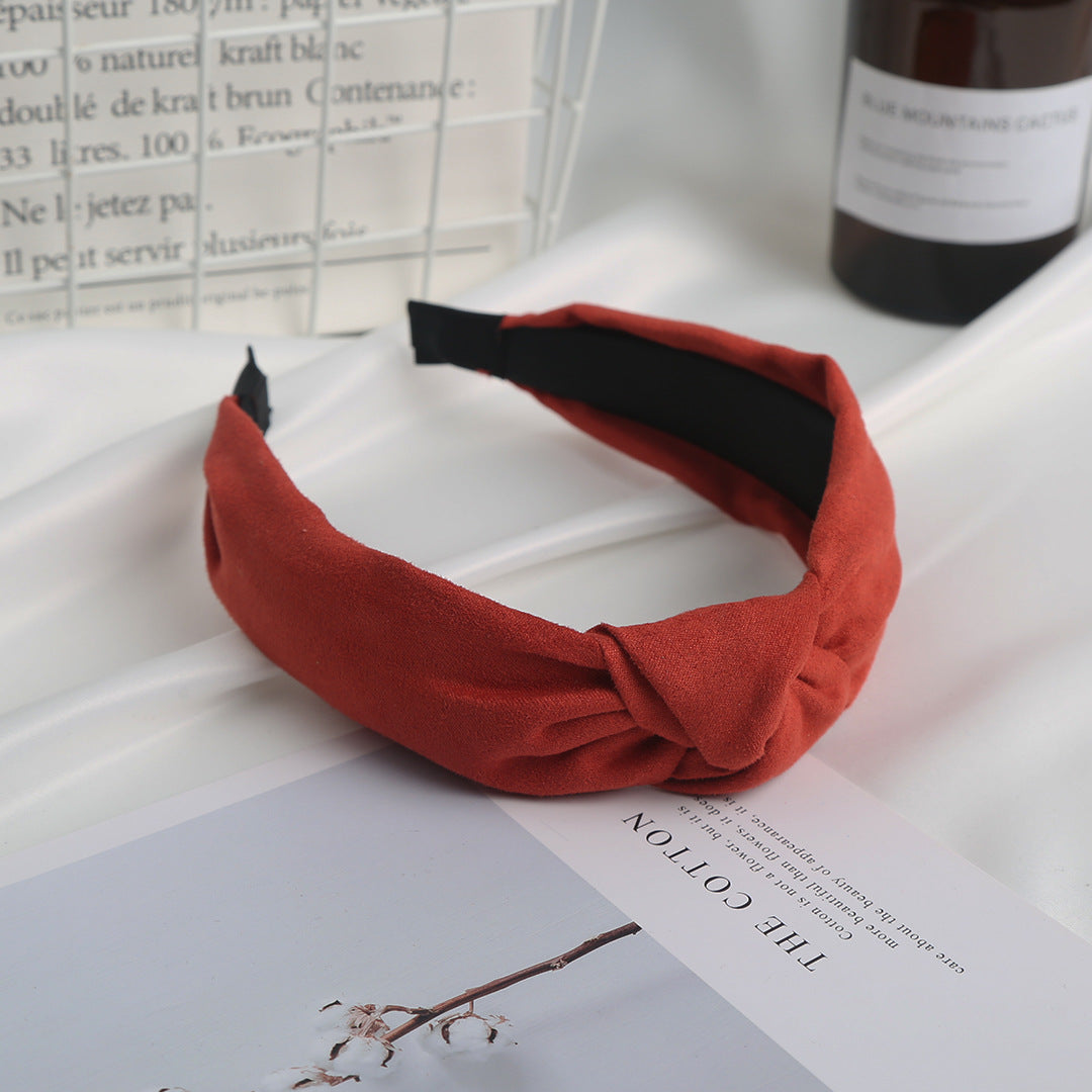 Wholesale Suede Wide Edge Headband